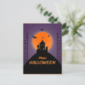 Carte Postale Happy Halloween effrayant House (Debout devant)