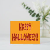 Carte Postale Happy Halloween Gore Texte (Debout devant)