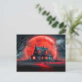 Carte Postale Happy Halloween Haunted House (Debout devant)