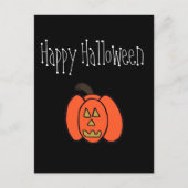 Carte Postale Happy Halloween Jack-o'-lantern (Devant)