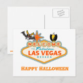 Carte Postale Happy Halloween Las Vegas Style (Devant / Derrière)