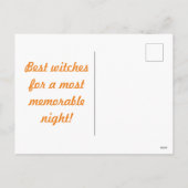 Carte postale Happy Halloween (orange et noir) (Dos)