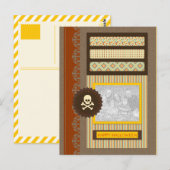 Carte Postale happy halloween (scrapbook) (Devant / Derrière)
