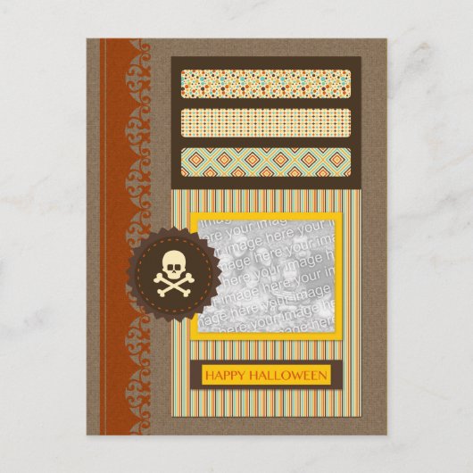 Carte Postale happy halloween (scrapbook) (Devant)