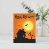 Carte Postale Happy Halloween Silhouette paysage (Debout devant)