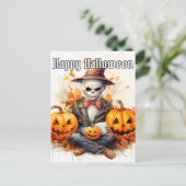 Carte Postale Happy Halloween Sinister Witch Doctor Illustration (Debout devant)