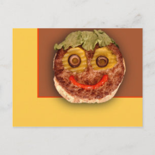 Carte Postale Happy Hamburger