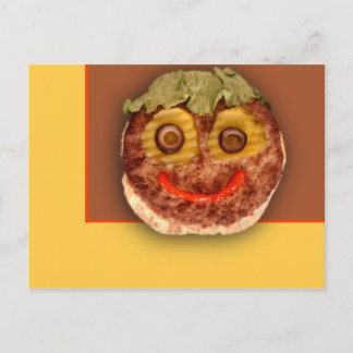 Carte Postale Happy Hamburger