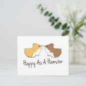 Carte Postale Happy Hamster (Debout devant)