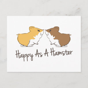 Carte Postale Happy Hamster