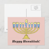 Carte postale "Happy Hanoukka" (Devant / Derrière)