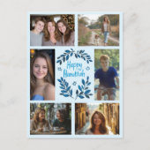 Carte Postale HAPPY HANOUKKA CUSTOM 6 PHOTO Holiday (Devant)