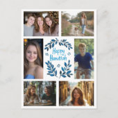 Carte Postale HAPPY HANOUKKA CUSTOM 6 PHOTO Holiday (Devant)