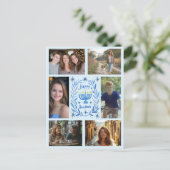Carte Postale HAPPY HANOUKKA CUSTOM 6 PHOTO Holiday (Debout devant)