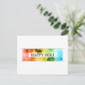 Carte Postale happy holi (bokeh) (Debout devant)