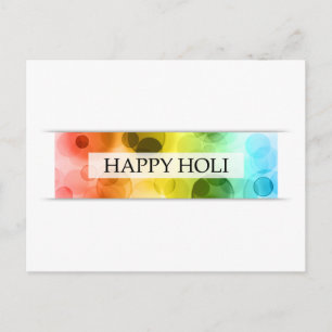 Carte Postale happy holi (bokeh)