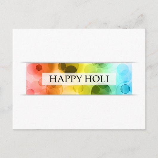 Carte Postale happy holi (bokeh) (Devant)