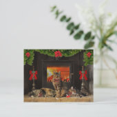 Carte postale "Happy Holiday Cats" (Debout devant)