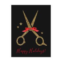 Happy Holidays - Golden parties scintillant Hair S