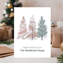 Happy Holidays Trees Business Company QR Code