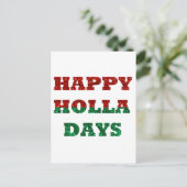 Carte Postale happy holla days (Debout devant)