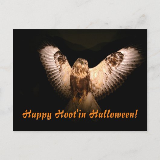 Carte Postale Happy Hoot'in Halloween (Devant)