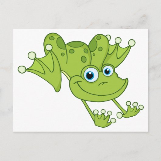 Carte Postale Happy Hopping Frog (Devant)