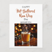 Carte Postale Happy Hot-Buttered Rum Day | January 17th (Devant)