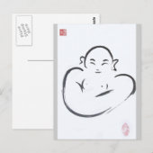 Carte Postale Happy Hotei Bouddha (Devant / Derrière)