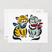Carte Postale Happy Kittens (Devant / Derrière)
