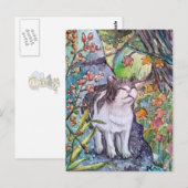 Carte Postale Happy Kitty (Devant / Derrière)