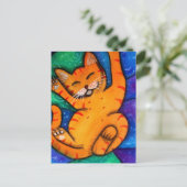 Carte Postale Happy Kitty Cat (Debout devant)