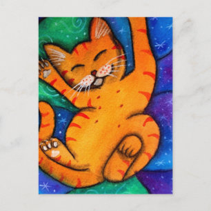 Carte Postale Happy Kitty Cat