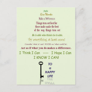 Carte postale Happy Life