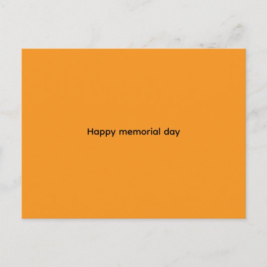 Carte Postale Happy memorial day nniversary Cards (Devant)