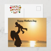 Carte Postale happy mother's day (Devant / Derrière)