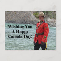 Happy Mountie Happy Canada Day Funny Photo