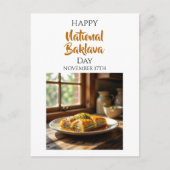 Carte Postale Happy National Baklava Day | November 17th (Devant)