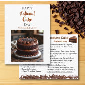 Carte Postale Happy National Cake Day | Nov 26th