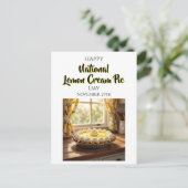 Carte Postale Happy National Lemon Cream Pie | Nov 29th (Debout devant)