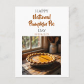Carte Postale Happy National Pumpkin Pie Day Recipe  (Devant)