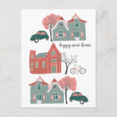 Carte Postale Happy New Home Félicitations Ménage Ménage Cute (Devant)