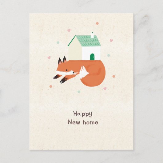 Carte Postale Happy new home vosje (Devant)