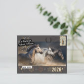 Carte Postale Happy New Year 2026 Postcard (Debout devant)