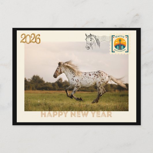 Carte Postale Happy New Year 2026 Postcard (Devant)