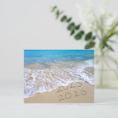 Carte Postale Happy New Year Beach (Debout devant)
