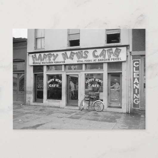 Carte Postale Happy News Cafe, 1938 (Devant)