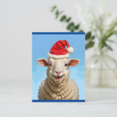 Carte Postale happy noël brebis - mise à jour (Debout devant)