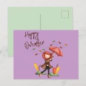 Carte Postale Happy Novembre personnalisable (Devant / Derrière)