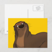 Carte postale Happy Otter (Devant / Derrière)